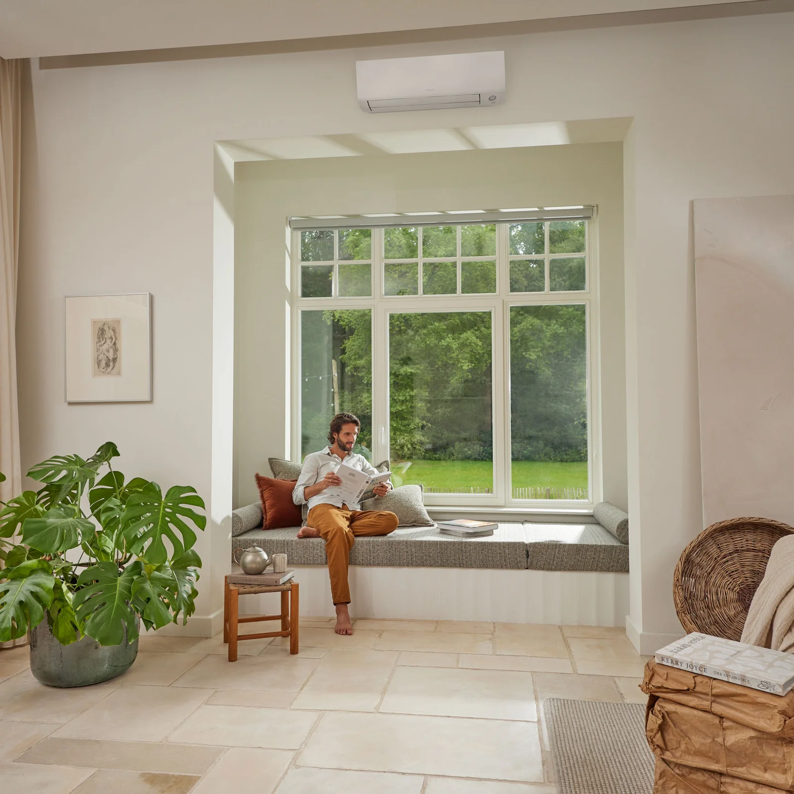 Climatiseur mural Daikin Perfera dans un intérieur, visuel officiel du fabricant