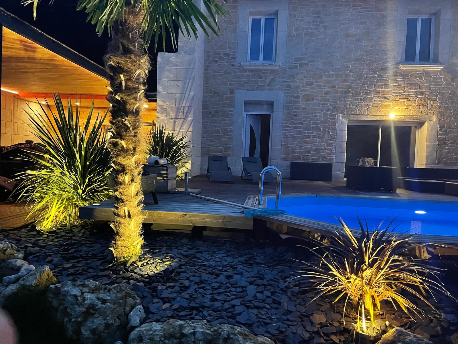 Mise en lumière du jardin